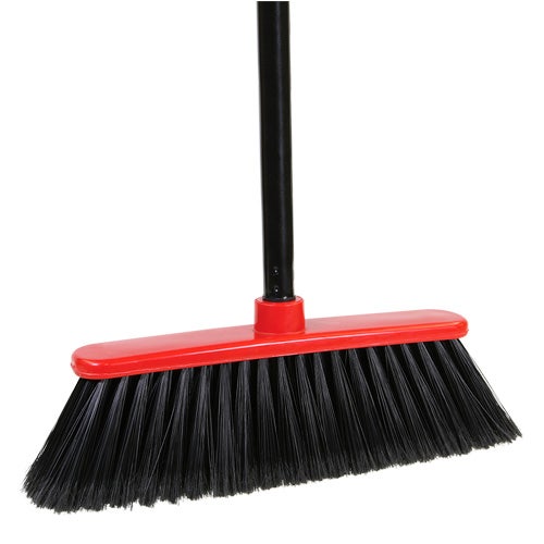 O-Cedar Commercial 6402 MaxiSoft Plastic Broom， Case of 12