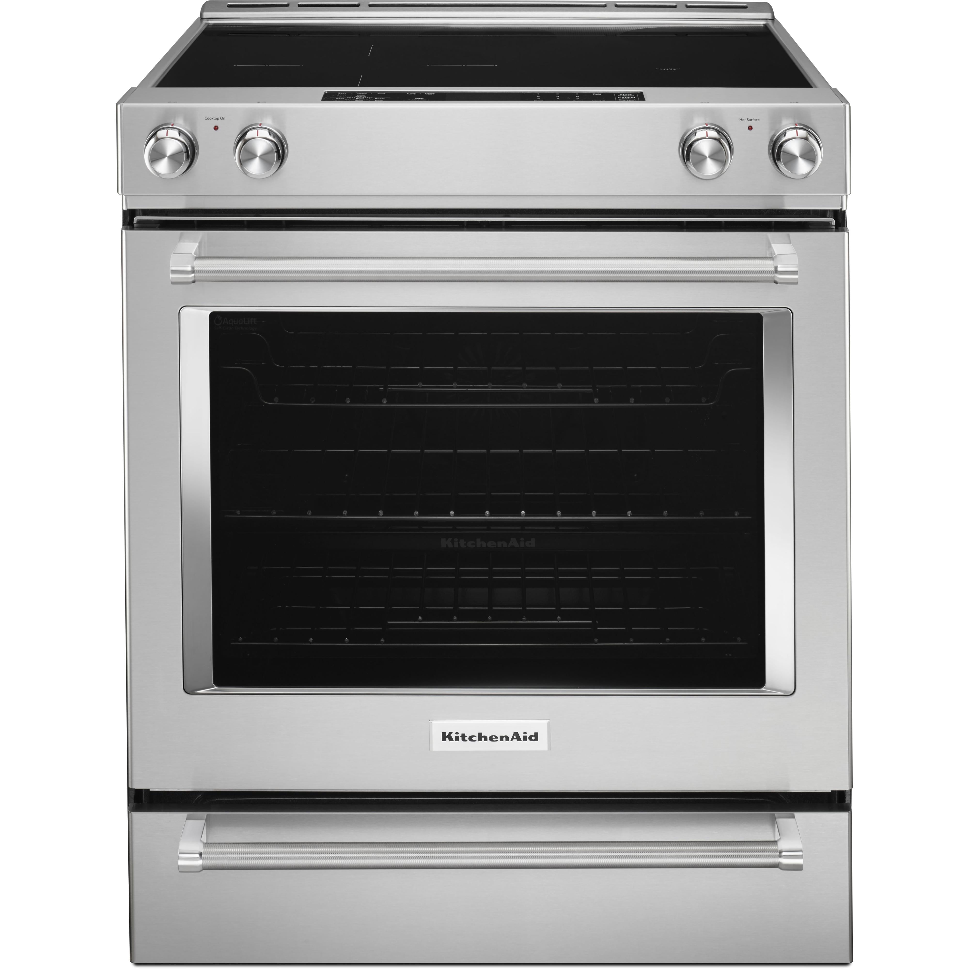 KitchenAid 30-inch Slide-In Electric Range YKSEB900ESS