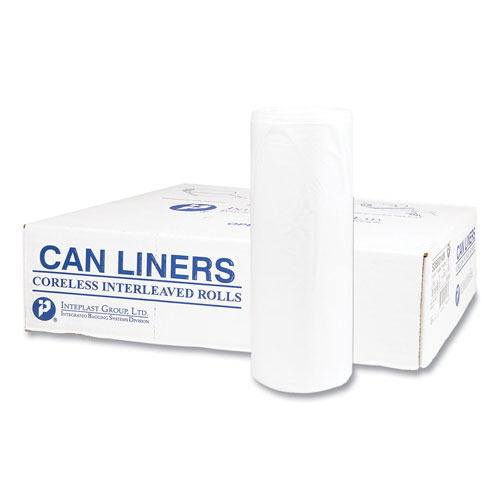 InteplastPitt High-Density Commercial Can Liners Value Pack | 60 gal， 12 microns， 38