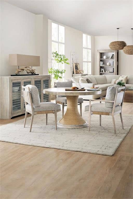 Hooker Furniture American Life Amani 48 Round  Pedestal With Wood Top Dining Table