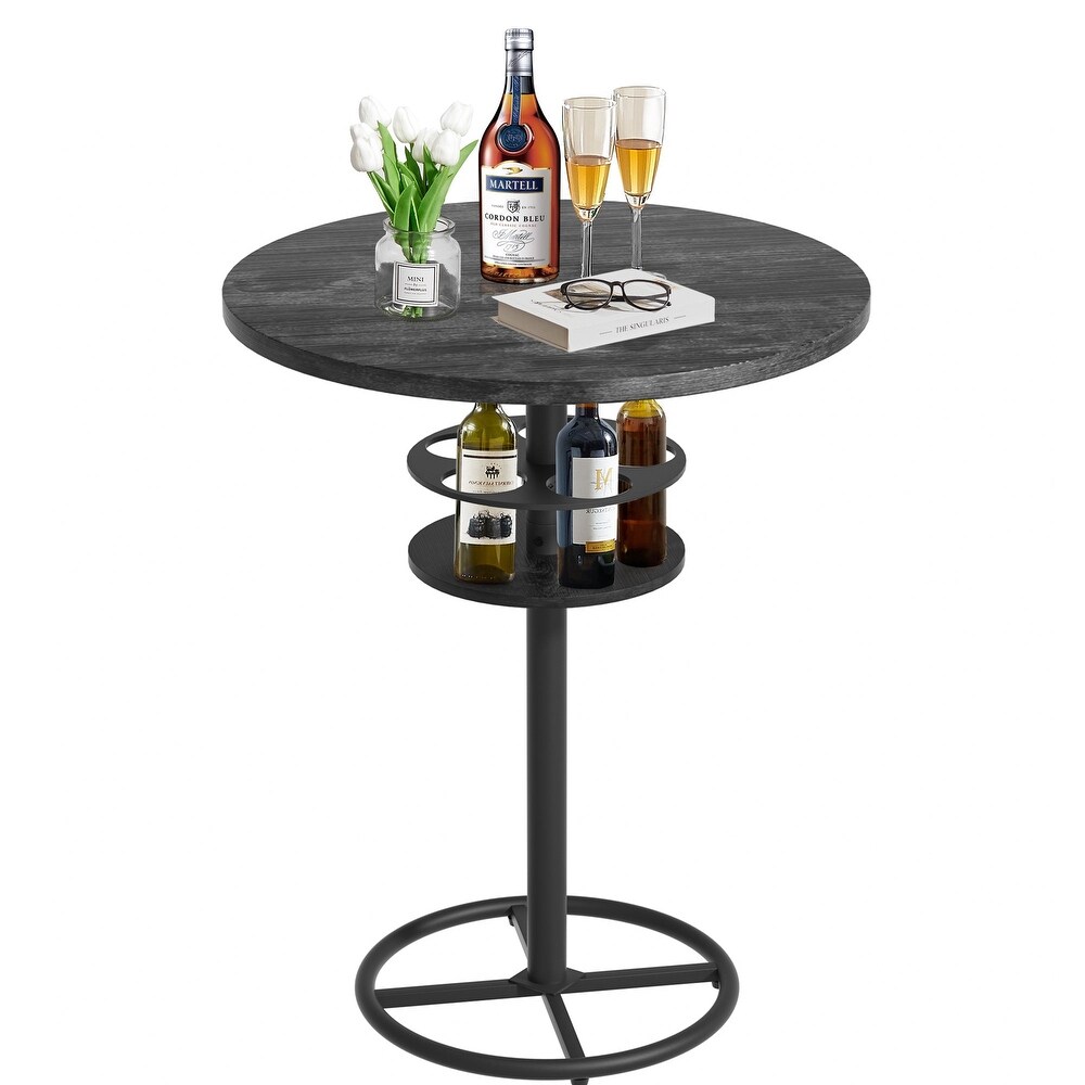 Javlergo 3 Piece Round Bar Table with Barstool