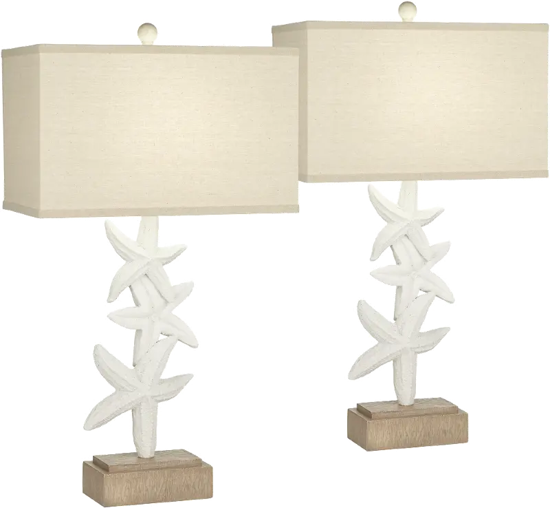 Seastar Sonata Coastal Table Lamps， Set of 2