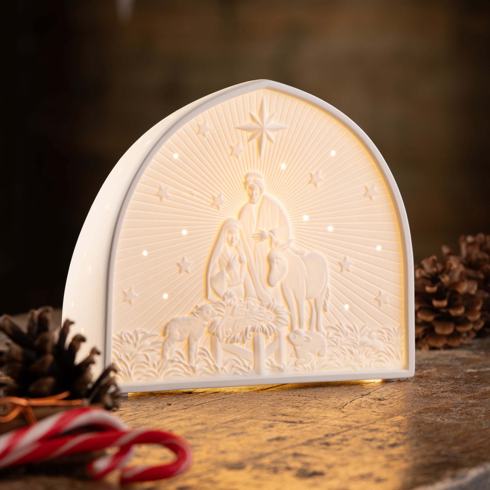 Belleek Living Nativity Luminaire