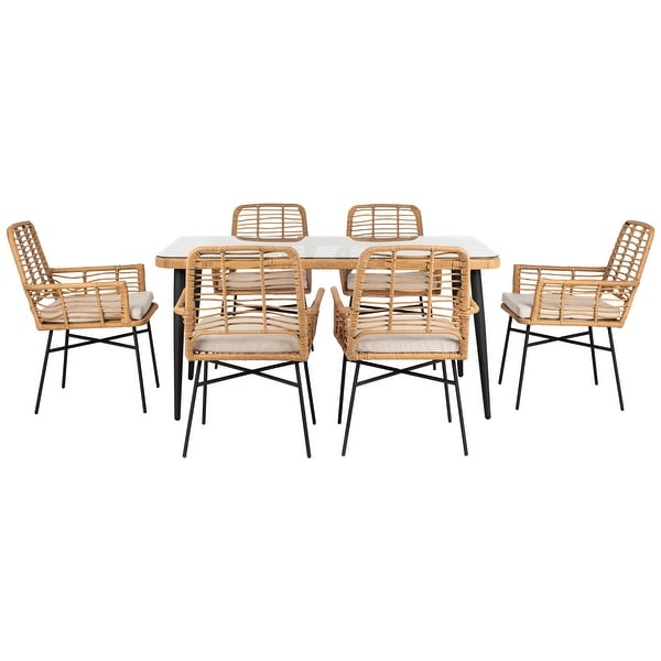 SAFAVIEH Outdoor Beson 7Piece Dining Set