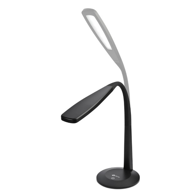 Desk Gooseneck Desk Lamp Black includes Led Light Bulb Ottlite