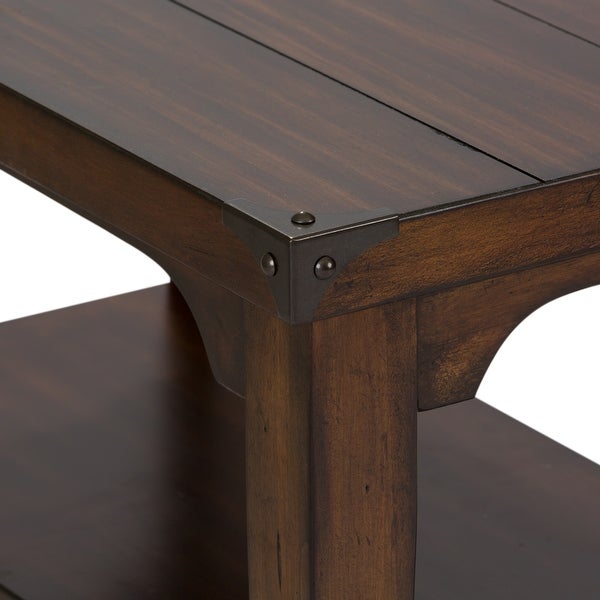 Aspen Skies Russet Brown End Table