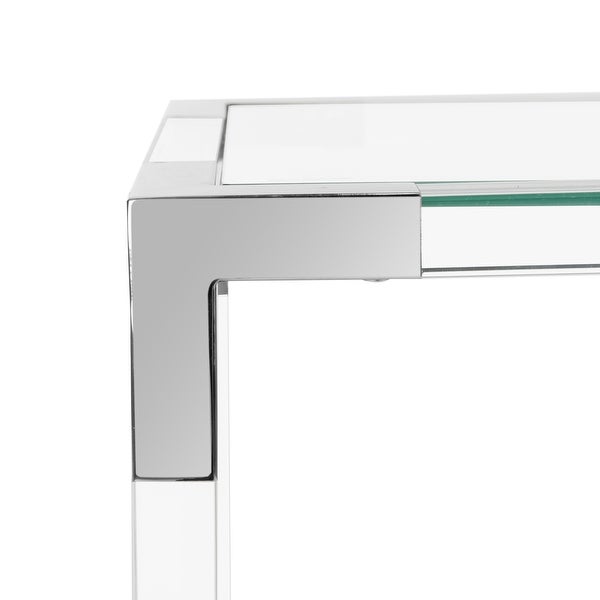 SAFAVIEH Couture High Line Collection Arverne Acrylic Silver Console Table - 47