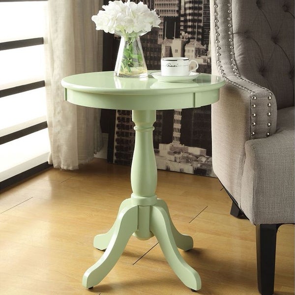 Modern Style Wooden Round Side Table， End Table