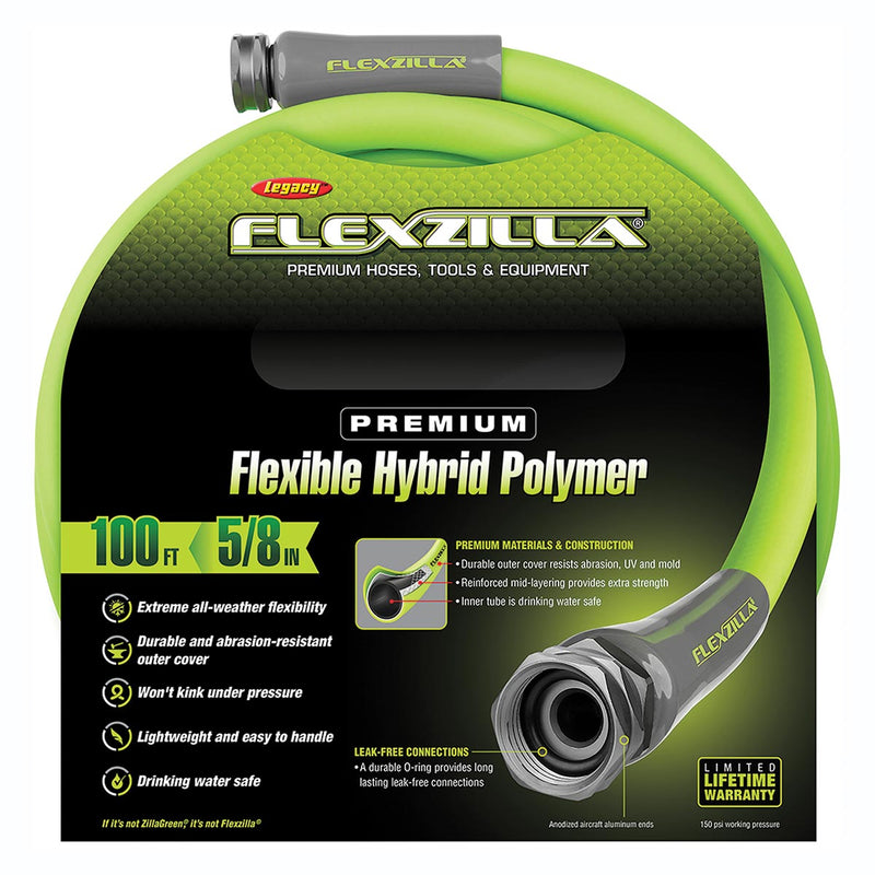 Flexzilla Garden Hose， 3/4-inch (11 1/2 GHT) Fittings