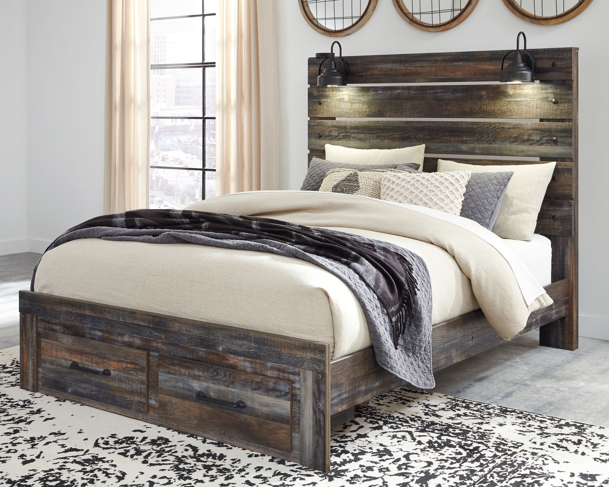 Drystan Queen Bed with Storage Footboard