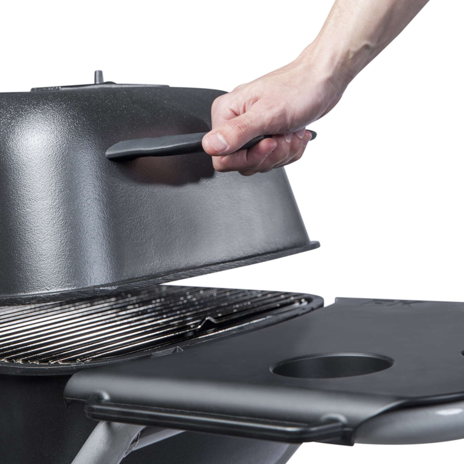 PK Grills 22 in. PK-TX Charcoal Grill and Smoker Graphite