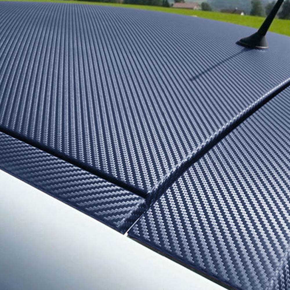 Yescom Carbon Vinyl Wrap Roll 5' x 92' Auto Car 3D Sticker Blue