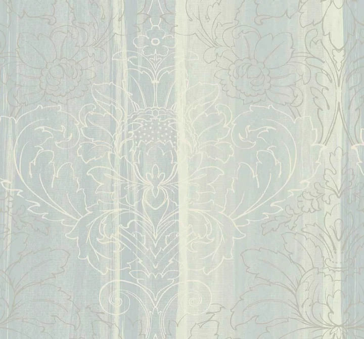 Angel Turquoise/Silver Wallpaper from the Providence Collection