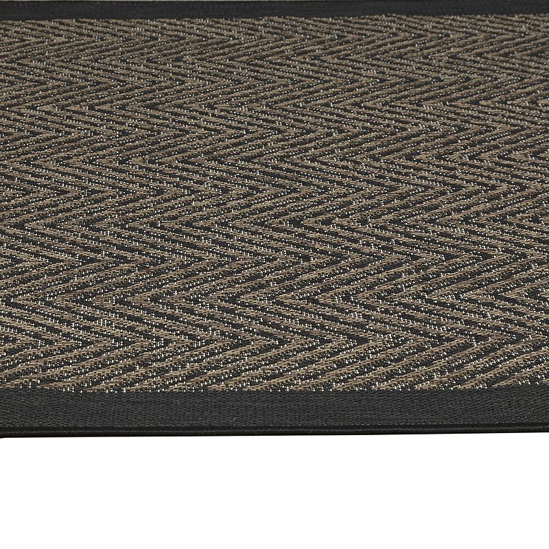 Madison Park Hurley Textured Chevron Indoor Outdoor Rug