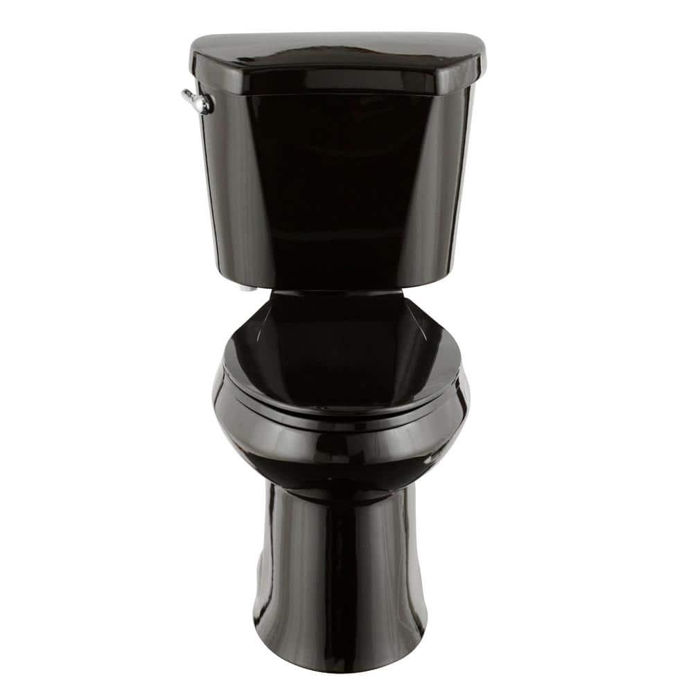 Glacier Bay 2piece 128 GPF High Efficiency Single Flush Elongated Toilet in Black