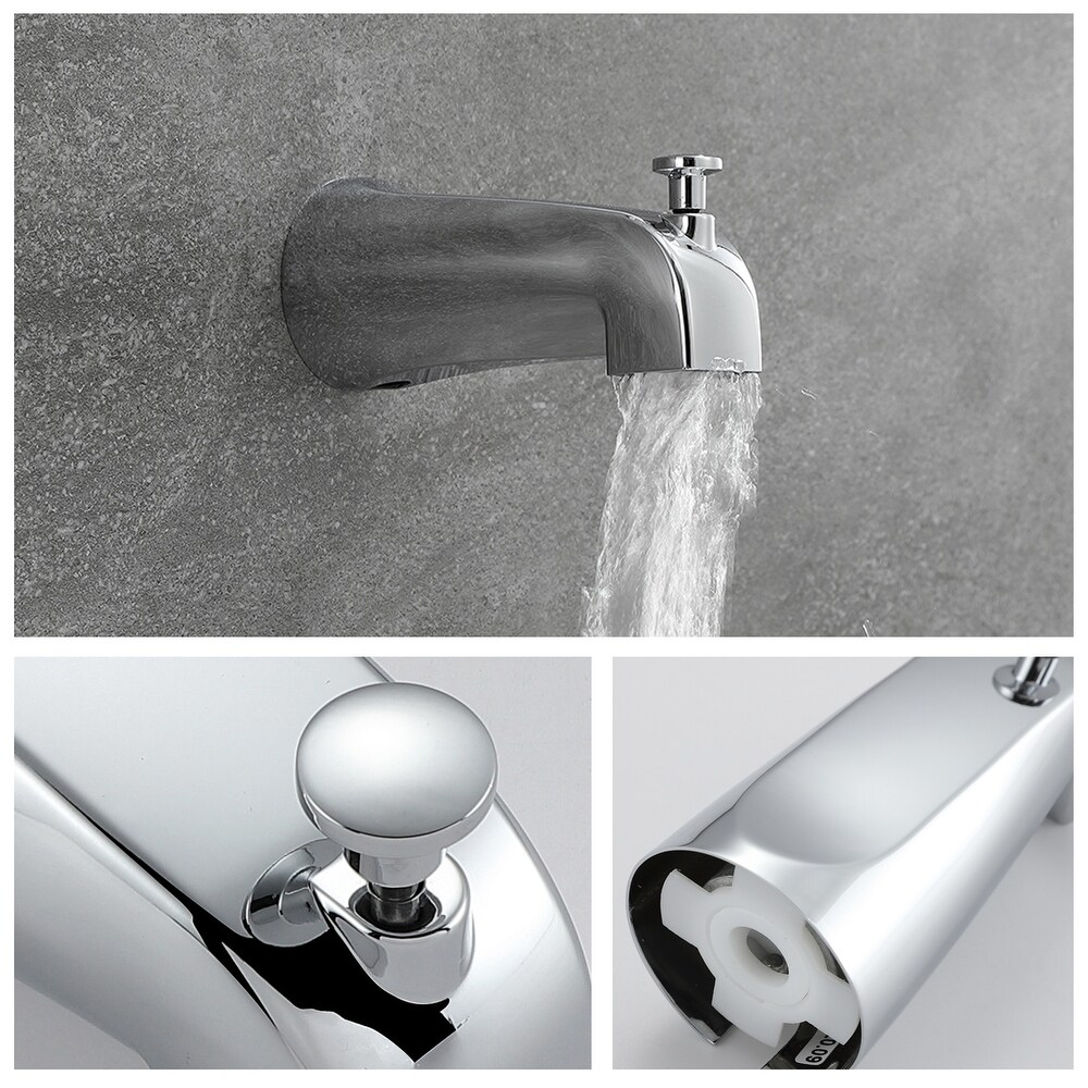 6 Inch Shower Faucet with Tub Spout Combo