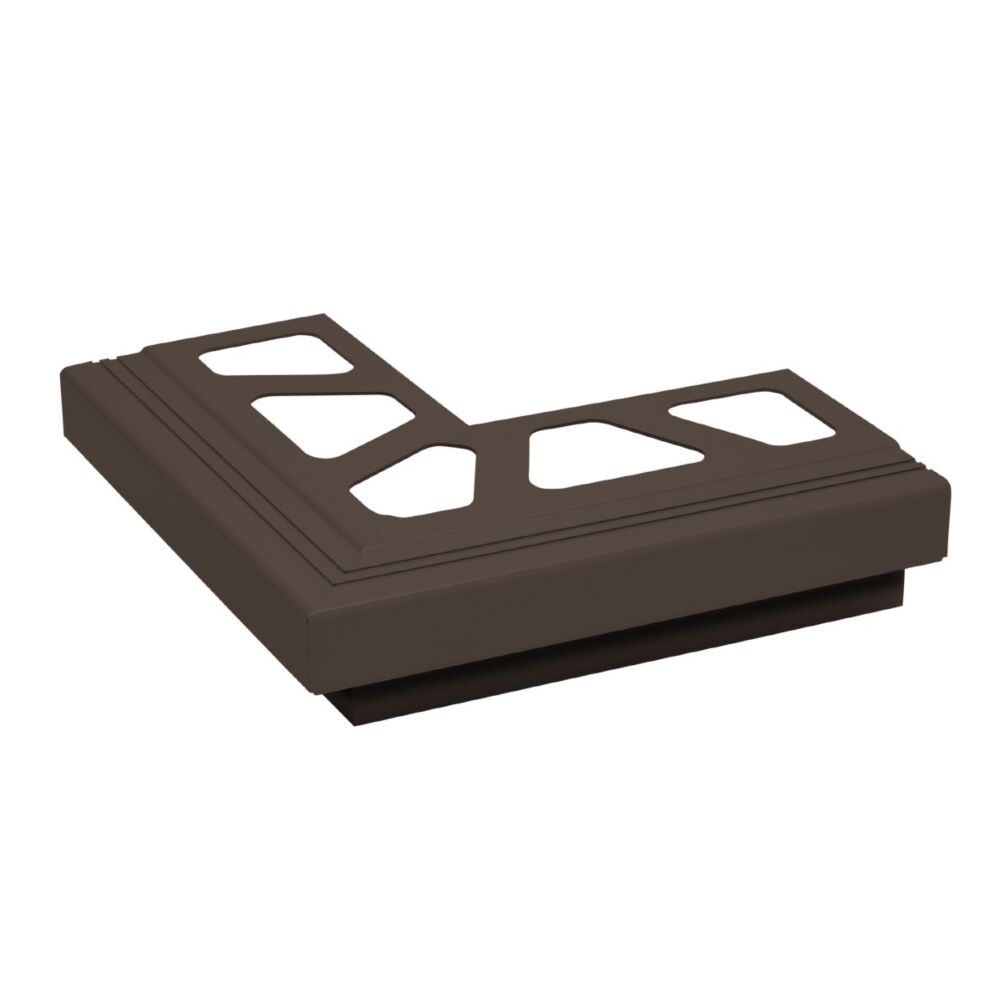 Schluter BARA-RAK 90° Tile Trim - Outside Corner - Black Brown (SB)