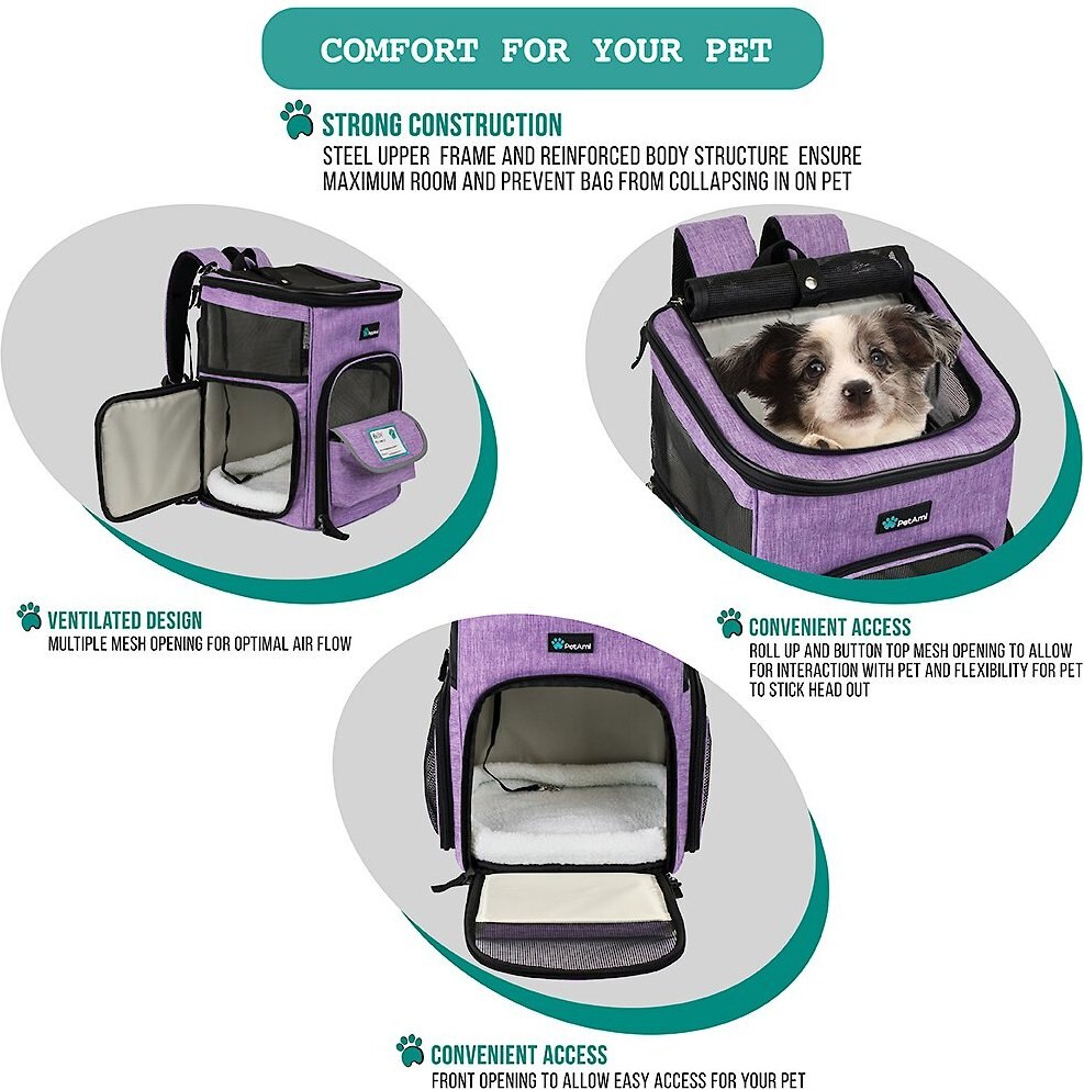 PetAmi Airline Approved Backpack Dog and Cat Carrier