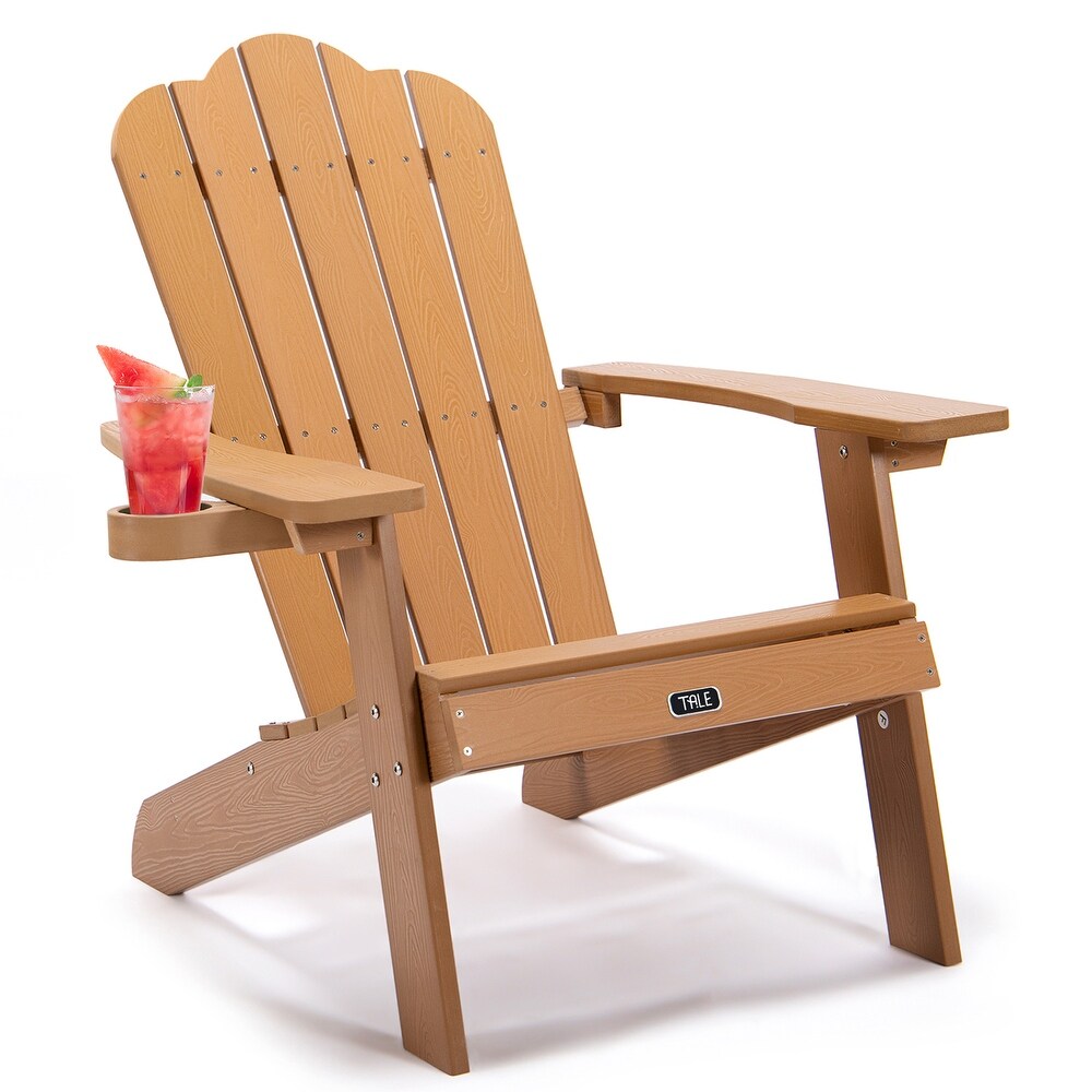 Brown Folding Outdoor Adirondack Chair