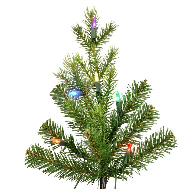 Vickerman Moutauk Pencil Pine Artificial Christmas Tree