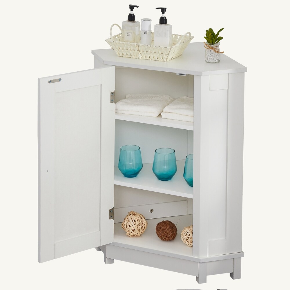 Bathroom Triangle Corner Storage Cabinet