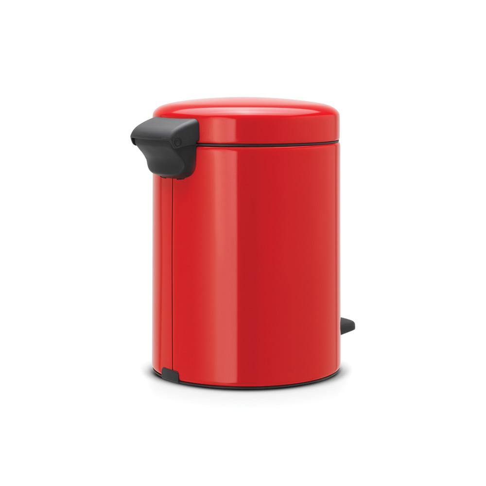 Brabantia NewIcon 1.3 Gal. Passion Red Steel Step-On Trash Can 112089