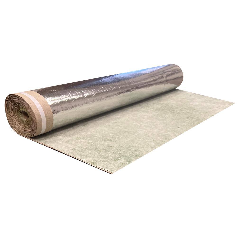 Dekorman 100 sq. ft. 40 x in. W 30.3 x ft. L x 80 mil 2 mm T Rubber Underlayment for Engineered hardwood Floor GRU2160