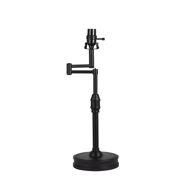 Large Swing Arm Oil Rubbed Lamp Base Black