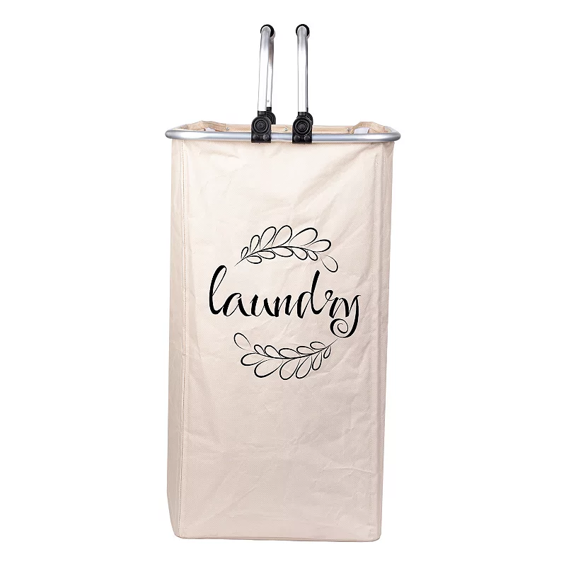 Foldable Laundry Hamper With Dual Handles