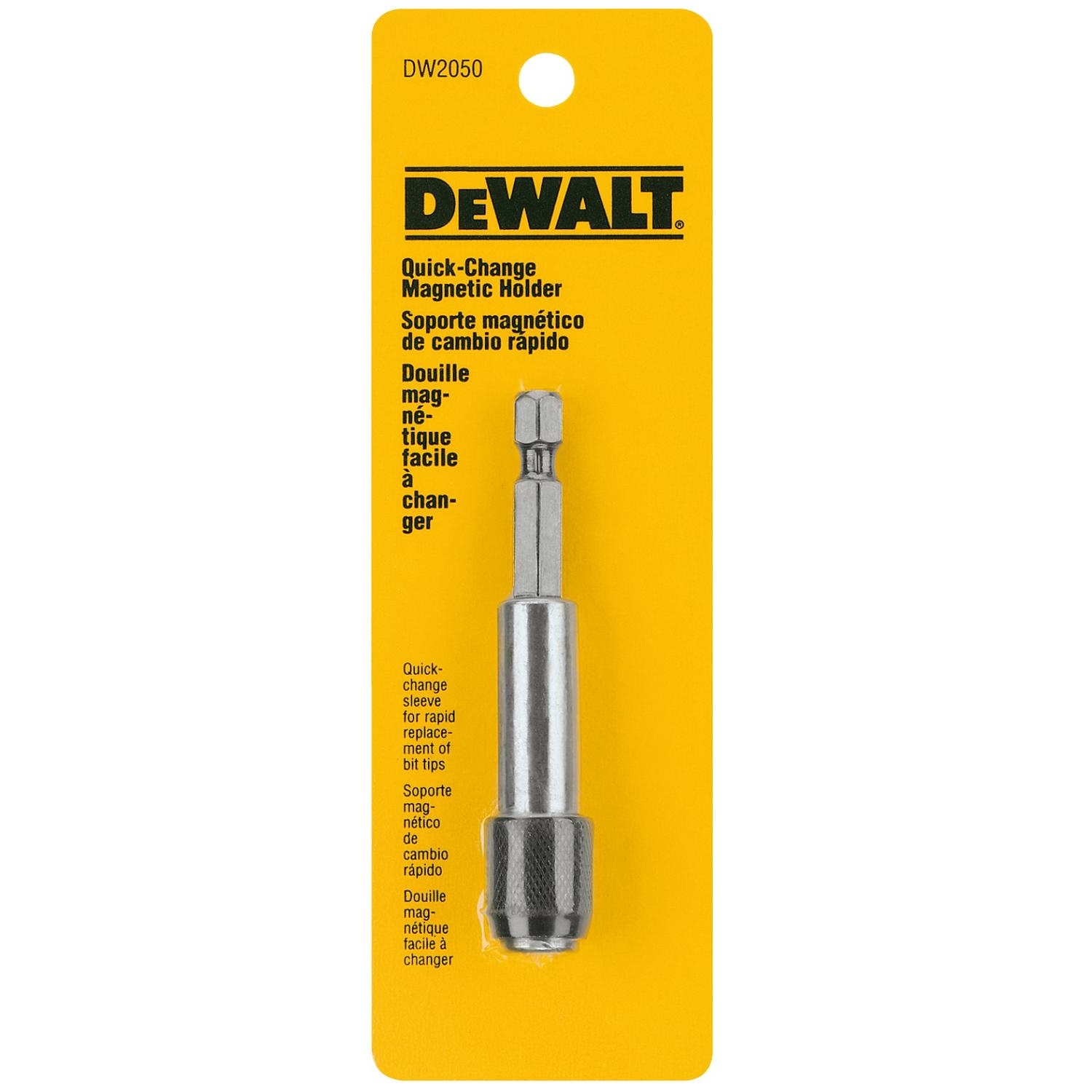 DW Hex 2 in. L Bit Holder Heat-Treated Steel 1 pc