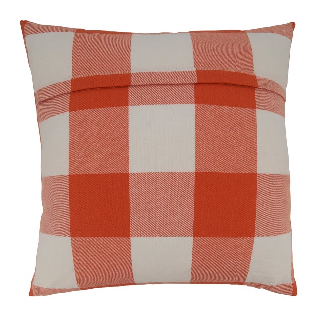 Saro Lifestyle Saro Lifestyle Pillow Cover With Buffalo Plaid Design