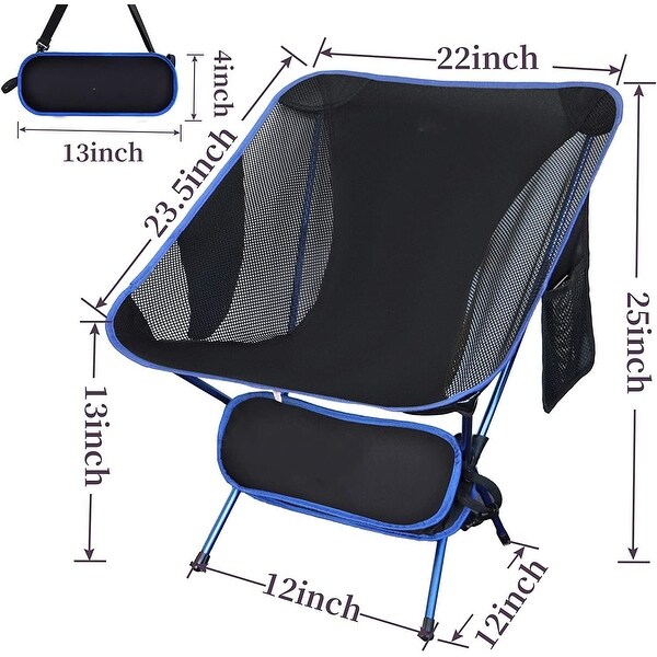 Camping Chair，Lightweight，Backpacking Chair，Collapsible Foldable Chairs，Portable w/Carry Bag and Shoulder Strap