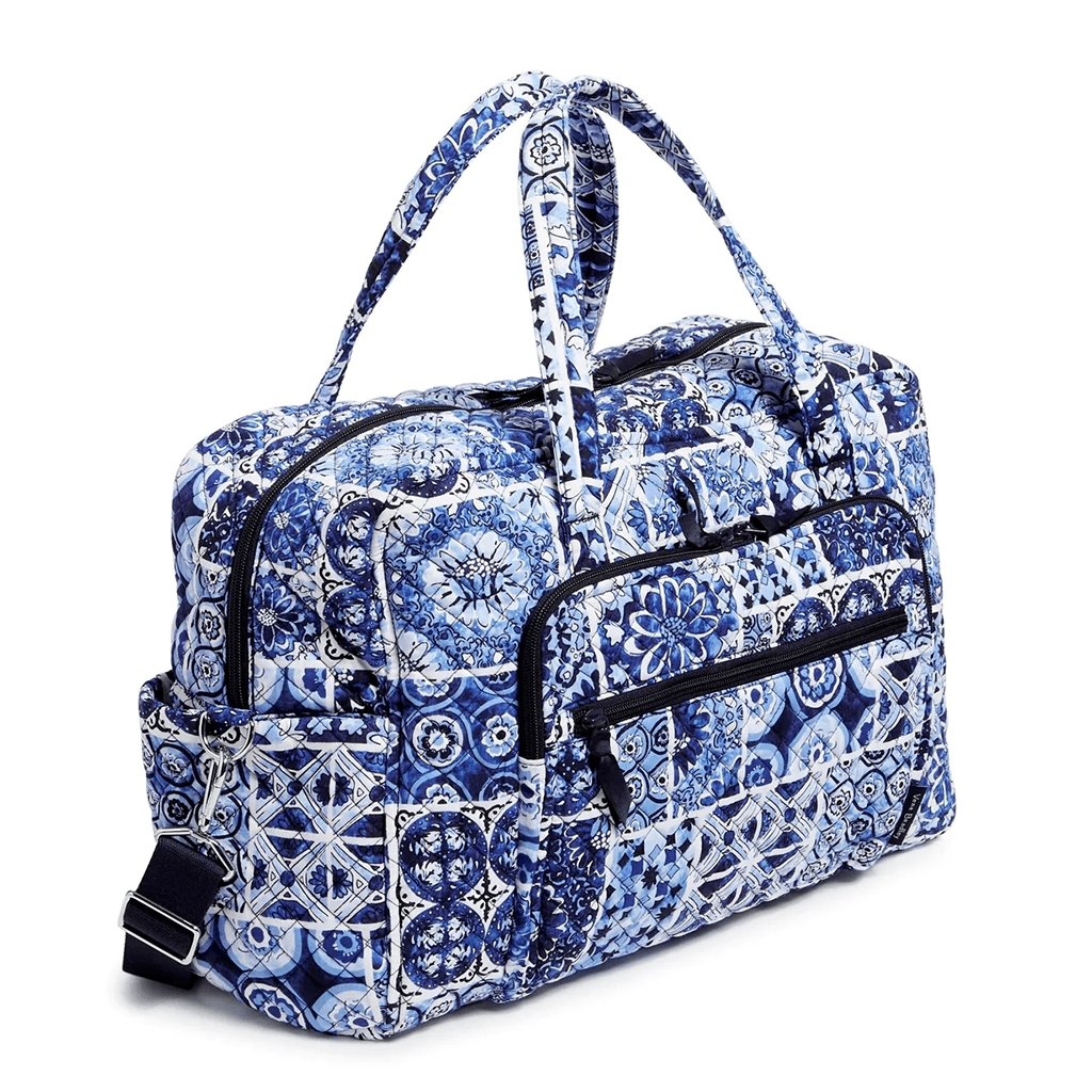 Vera Bradley  Weekender Travel Bag in Island Tile Blue