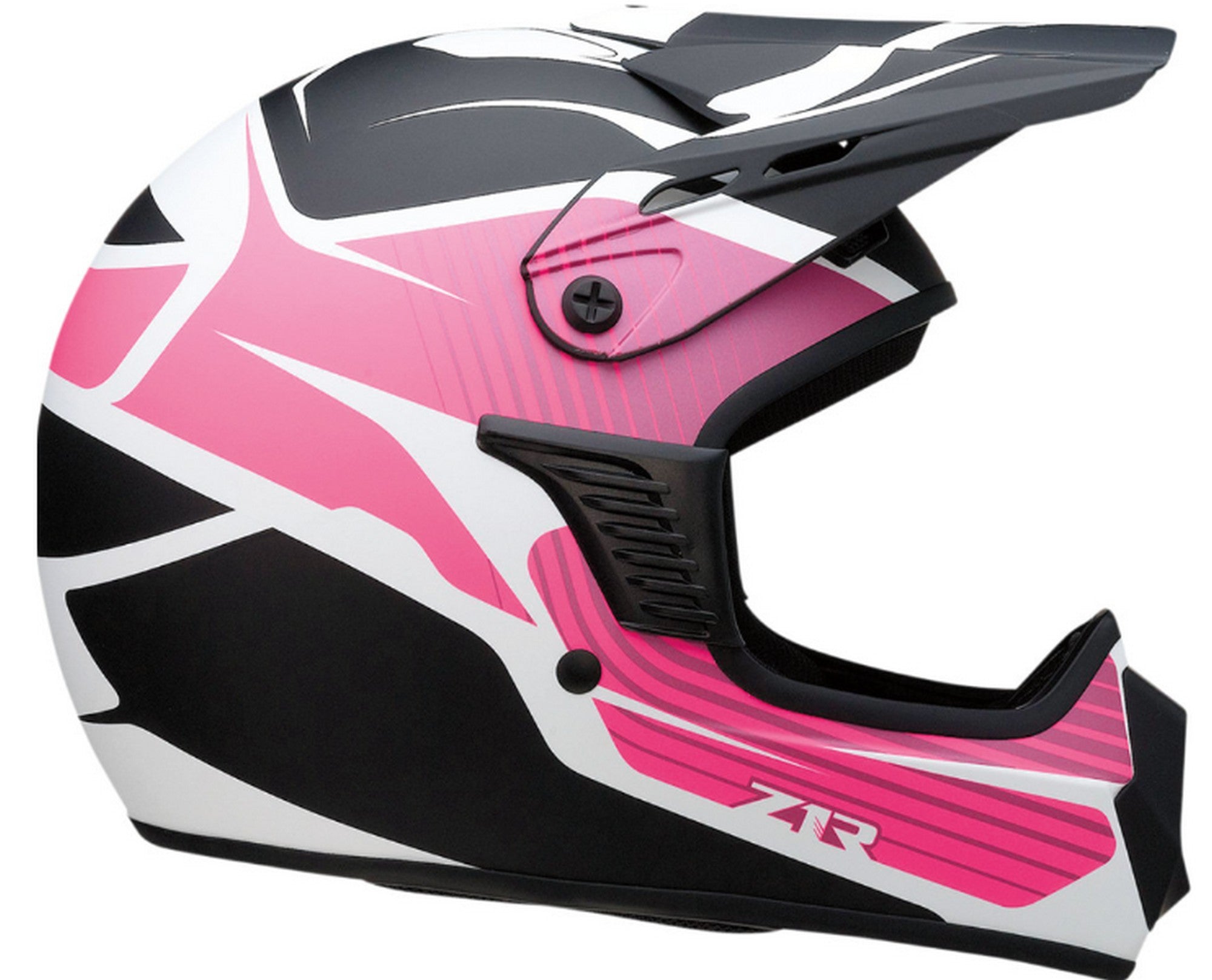 Z1R Rise Flame Youth MX Offroad Helmet Pink LG