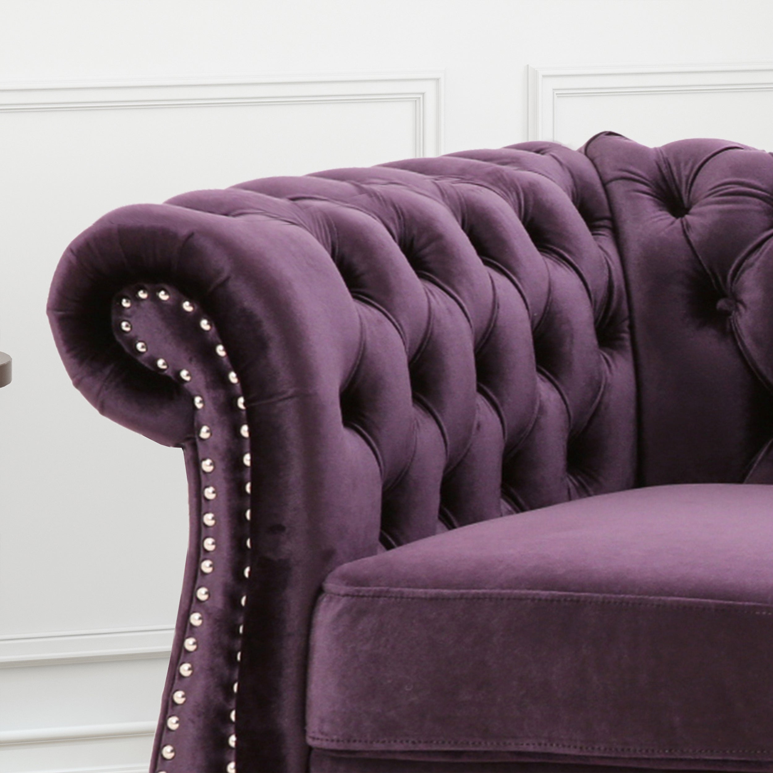 Galilea Chesterfield Velvet Club Chair