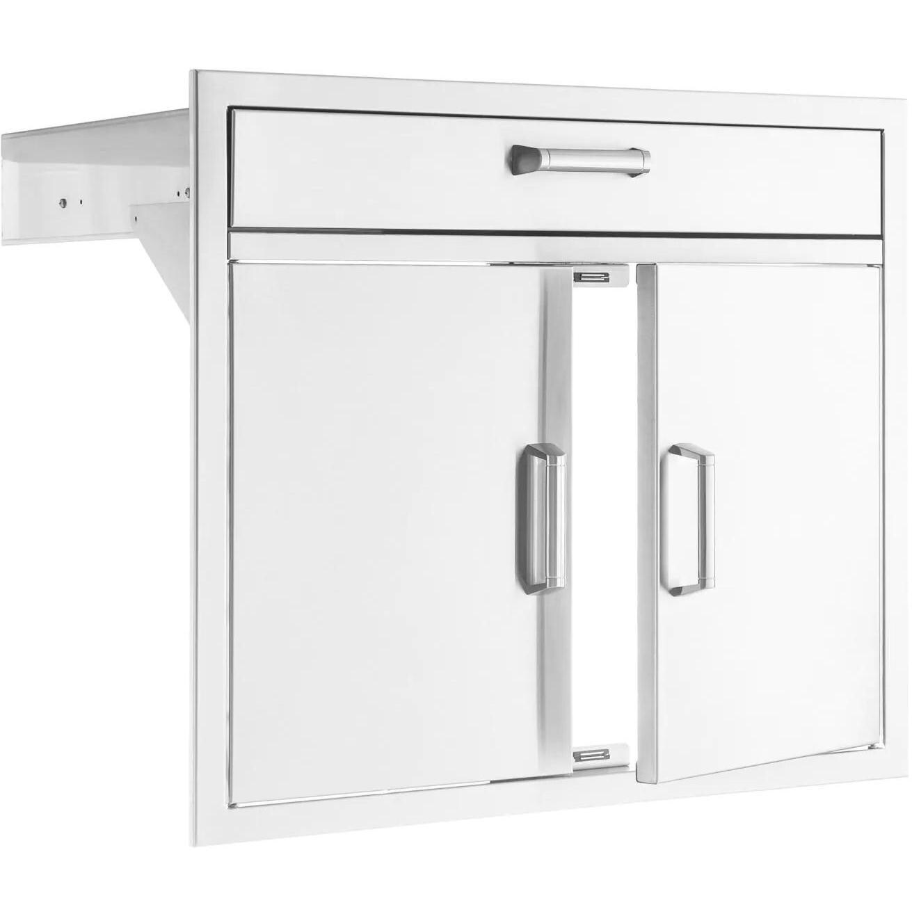 Signature 30-Inch Stainless Steel Double Door and Single Drawer Combo