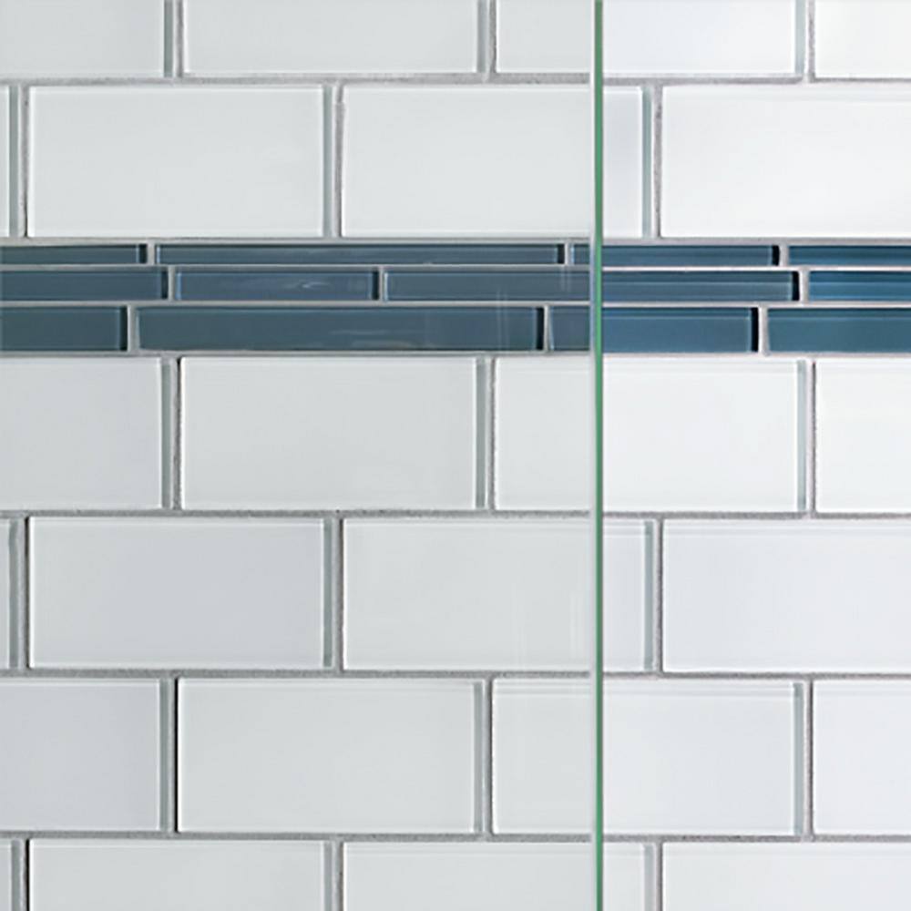 Basco Classic 60 in. x 70 in. Semi-Frameless Sliding Shower Door in Chrome with Clear Glass CLCH05A6070CLSV