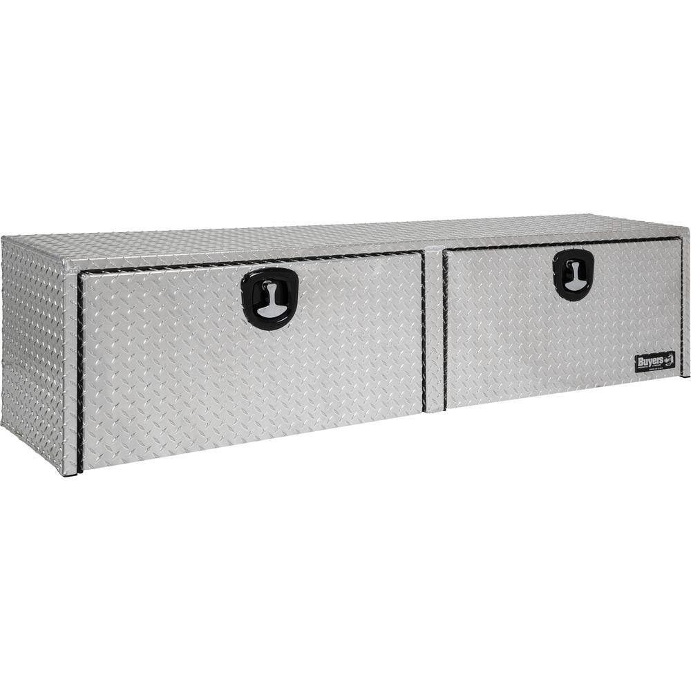 Buyers Products Company 90 Inch Diamond Tread Aluminum Top Mount Truck Tool Box 1701565