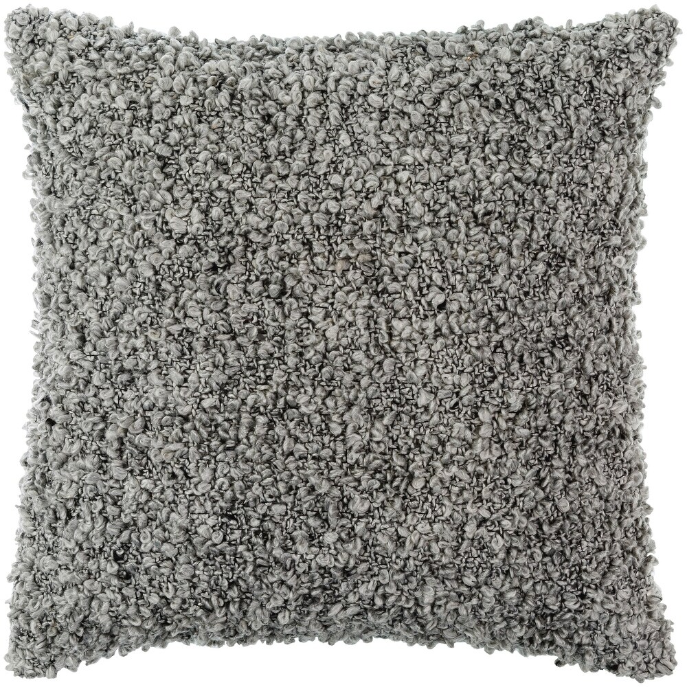 Yusuf Fuzzy Boucle Textured Throw Pillow