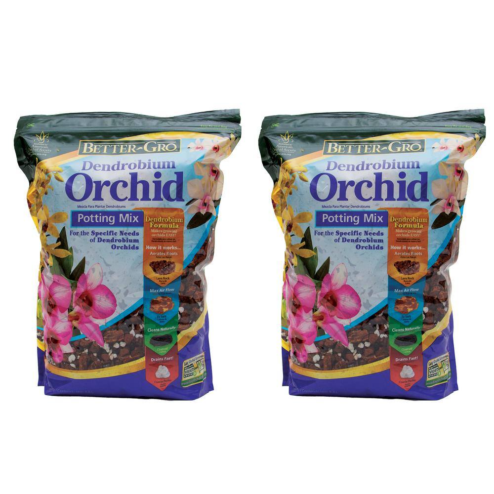 Better-Gro 8 Qt. Dendrobium Potting Mix Twin Pack 50243