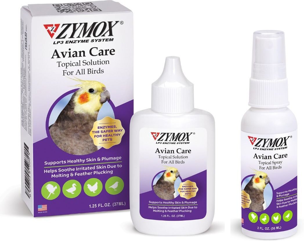 Zymox Avian Care Topical Skin Solution， 1.25-oz bottle