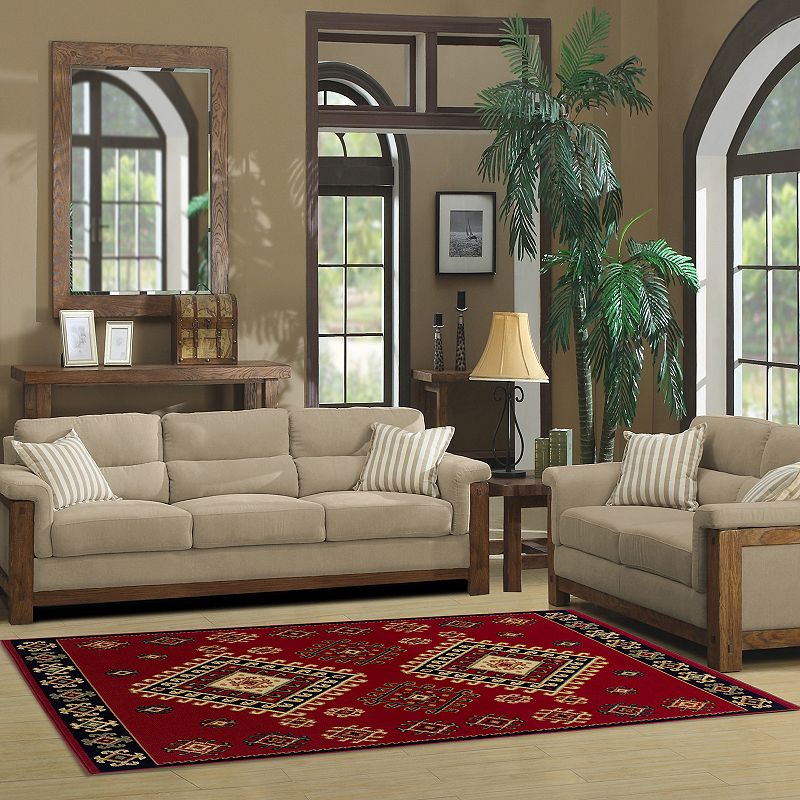 SUPERIOR Santa Fe Geometric Indoor Area Rug