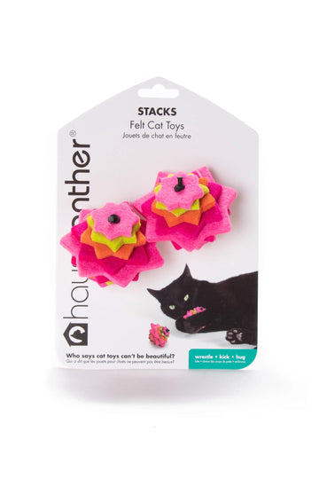 Hauspanther Felt Stack Assorted Bulk Cat Toy