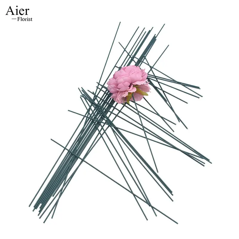 Aierflorist High Quality  100pcs/bag Florist Tools Green floral wire  Flower Stem Crafts DIY Creative florist Accessories