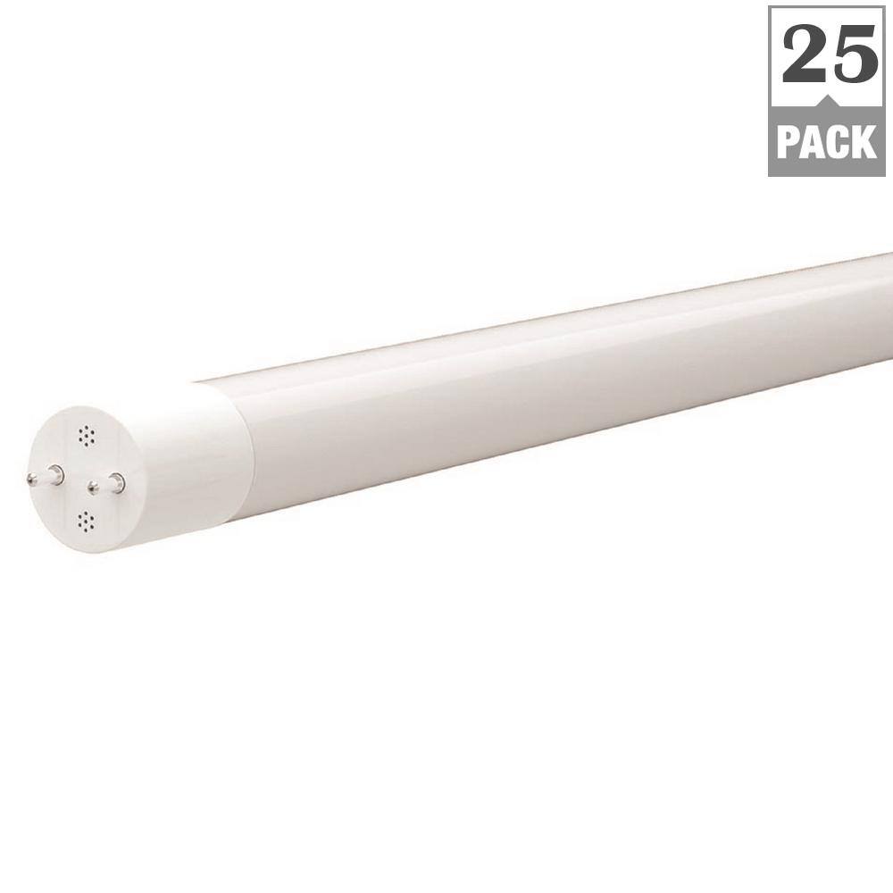 HALCO LIGHTING TECHNOLOGIES 12-Watt 4 ft. Linear T8 LED Type AB Hybrid Tube Light Bulb Daylight Deluxe 6500K (6-Pack) T8FR12865HYBLED6PK 89011