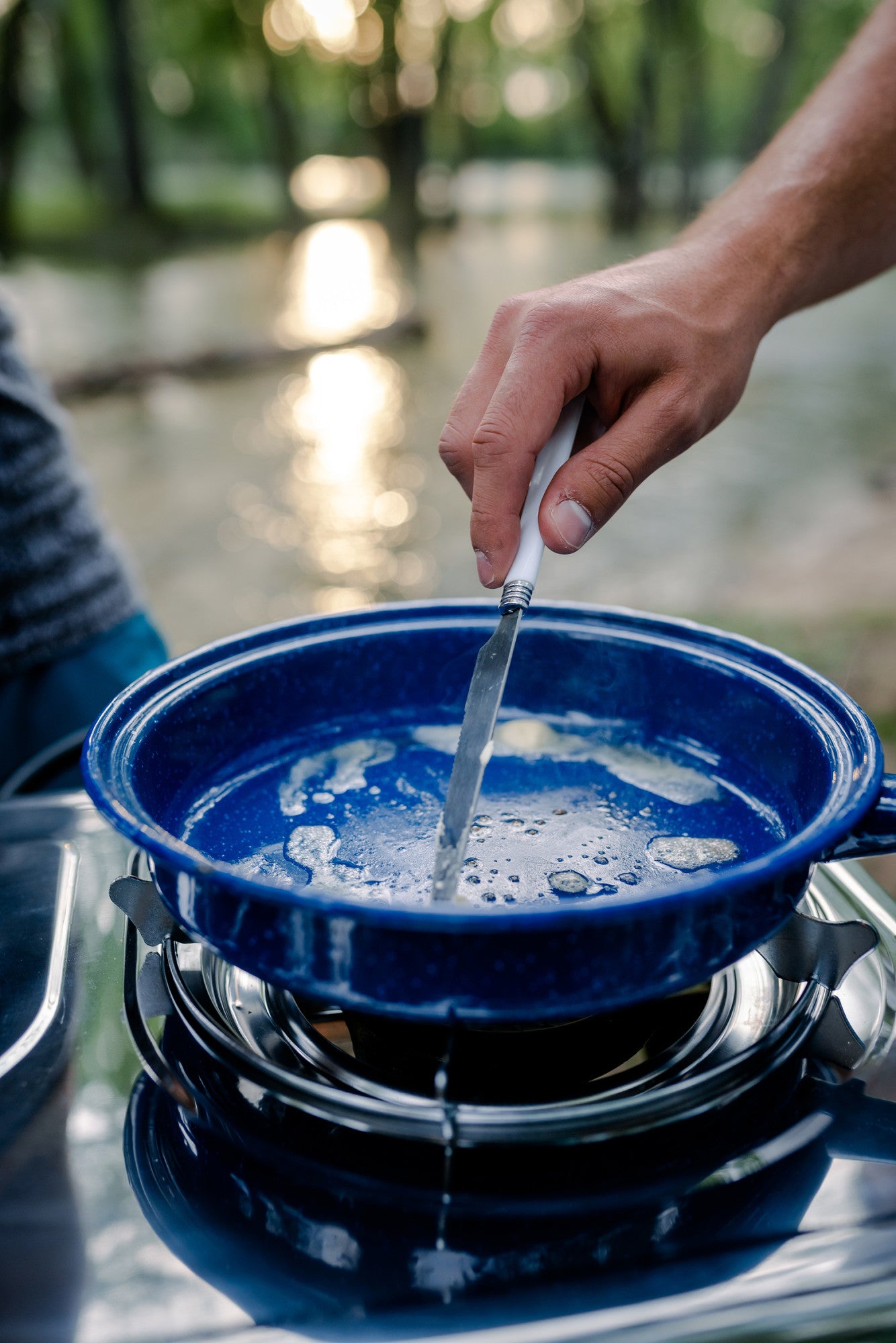 Stansport Enamel Fry Pan - 10"