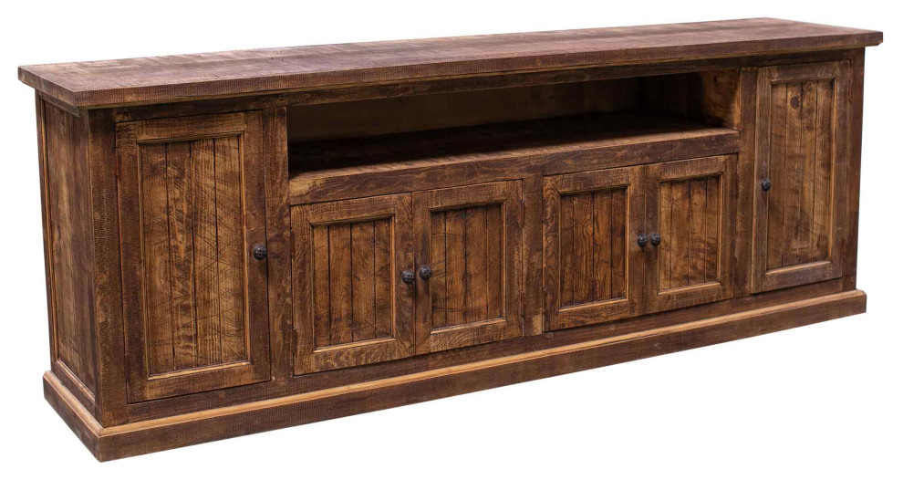 Abram Media Console   Rustic   Entertainment Centers And Tv Stands   by FoxDen Decor  Houzz