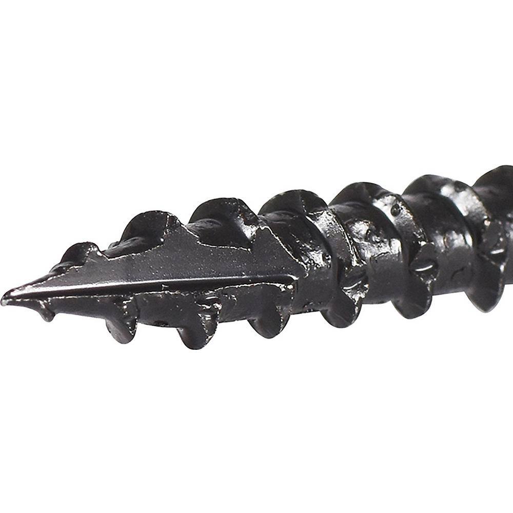 Deckmate #8 1-58 in. Black Exterior Self-Starting Star Drive Flat-Head Deck Screw 5 lbs.-Box (735-Piece) 115922