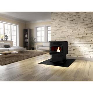 Drolet Eco-55 1800 sq. ft. Pellet Stove with 60 lbs. Hopper and Auto Ignition EPA Certified DP00070