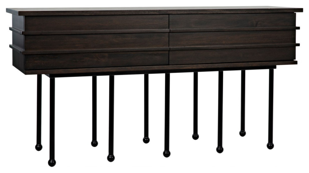 Olivier Console  Ebony Walnut   Transitional   Console Tables   by GreatFurnitureDeal  Houzz